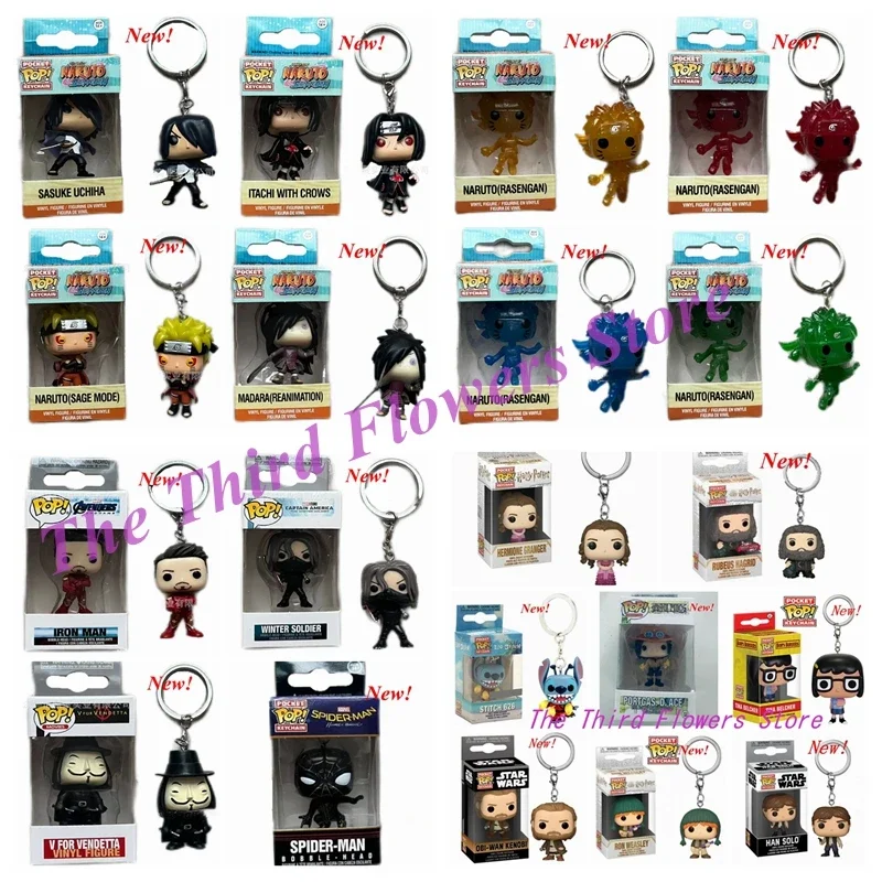 thumbnail image 2 of 2025 Nuevos 41 estilos FUNKO POP Llaveros Ron Rubeus Hagrid Stitch 626 Ace Tina Peter Obi-wan Han solo Llavero Venom Figura de acción Juguetes, 2 of 5