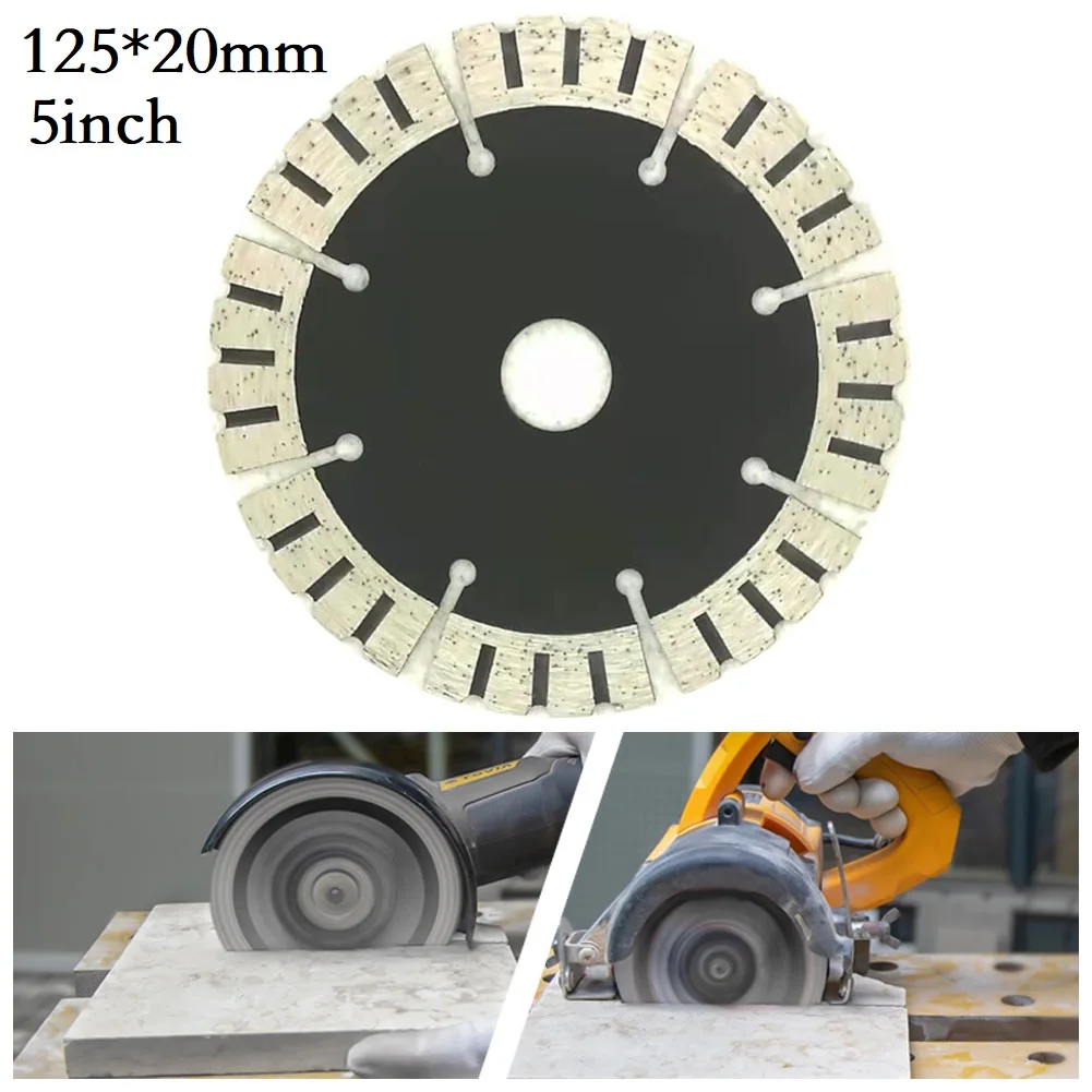 

Disc Diamond Saw Blade 5inch Accessories Cutting Fitting Marble Reliable Replacement Segment Spare Parts 1 Piece Durable