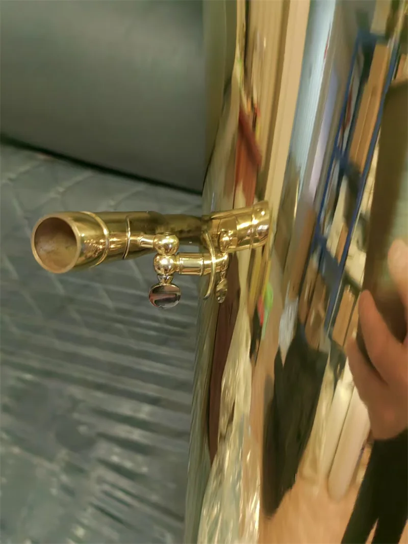 Bb Professional Gold Lacquer Brass Body Tuba