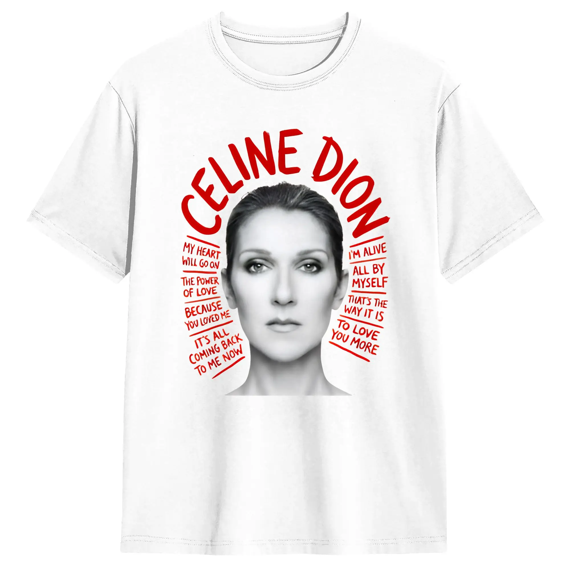 C-Celineds Dion Legend T-Shirt, Sommer-T-Shirts aus reiner Baumwolle für Herren, Neuheit, lässiges T-Shirt, kurzärmelig, tolle Oberteile