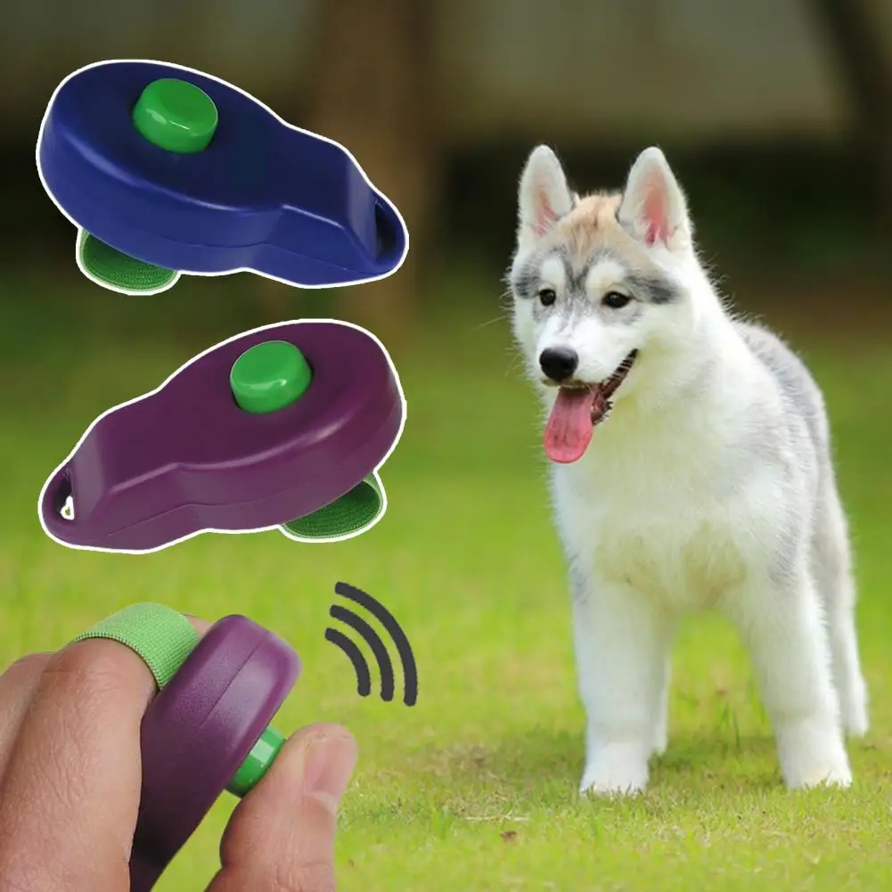 Dog Training Clicker Elastic Band Pet Cat Dogs Click Trainer Control Dog Deterrent Trainer Clicker Behavioral Training Tool dog supplies