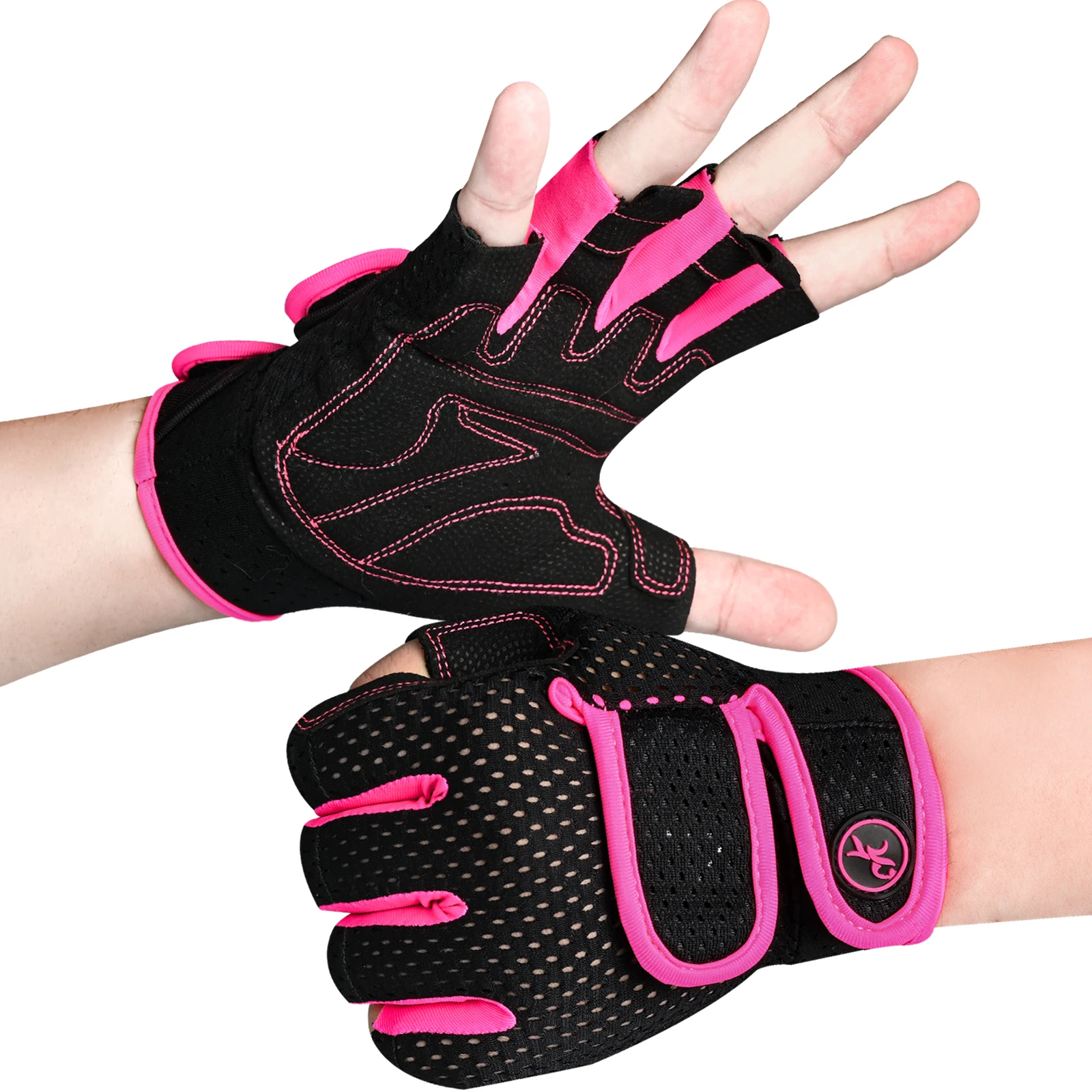 Gants De Fitness Ventilés - Pour Homme Et Femme | Ouverts, Antidérapants | Pour Musculation, Callisthénie, Powerlifting