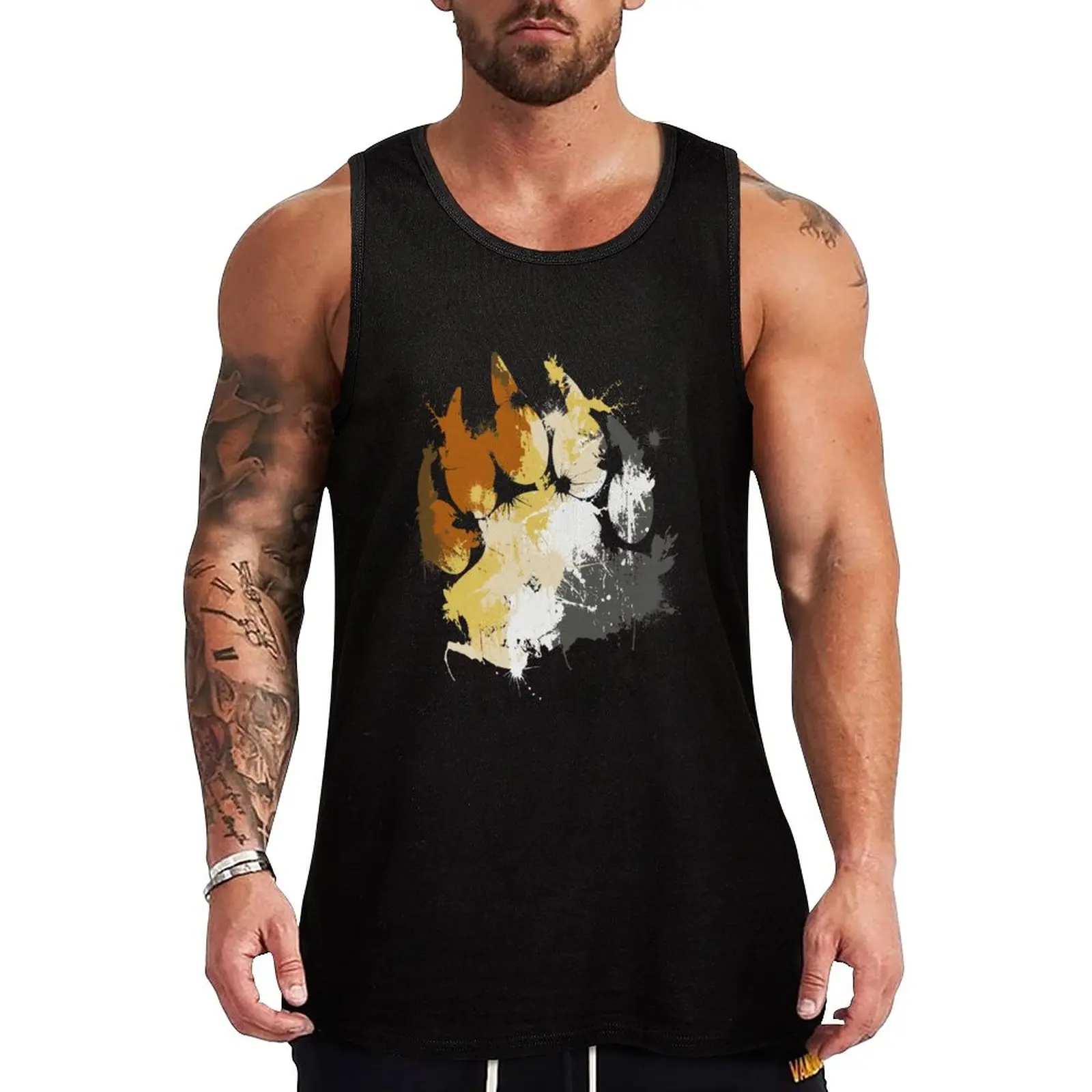 

New Gay Bear Pride Tank Top gym accessories man sleeveless shirt man gym gym clothing Male clothes