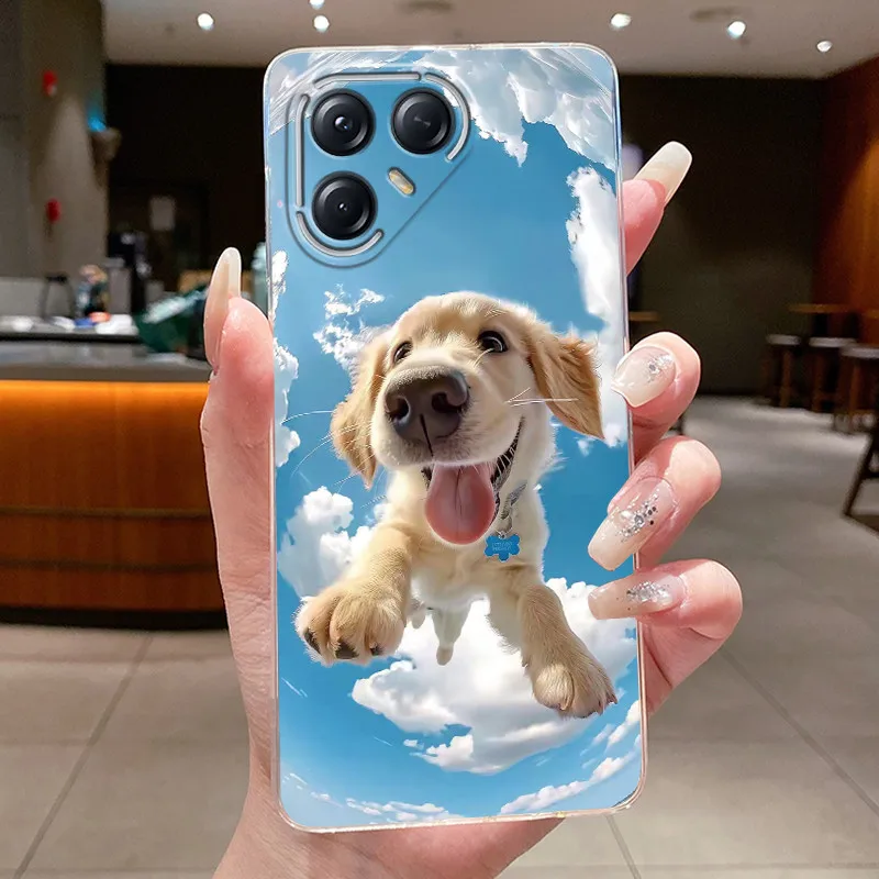Aesthetic Luxury Soft Silicone Transparent TPU Phone Case Back Cover