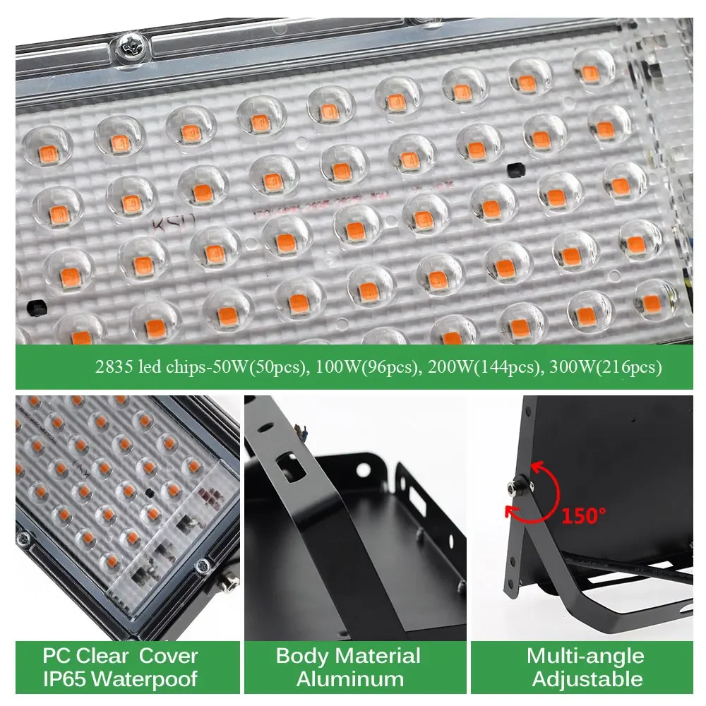 Full Spectrum LED Grow Light with UV for Indoor Plant Cultivation