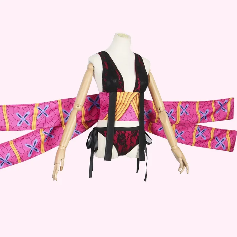 Anime Demon Slayer Season 2 Entertainment District Arc Daki Cosplay Costume Wig Headwear Girls Women Sexy Uniform