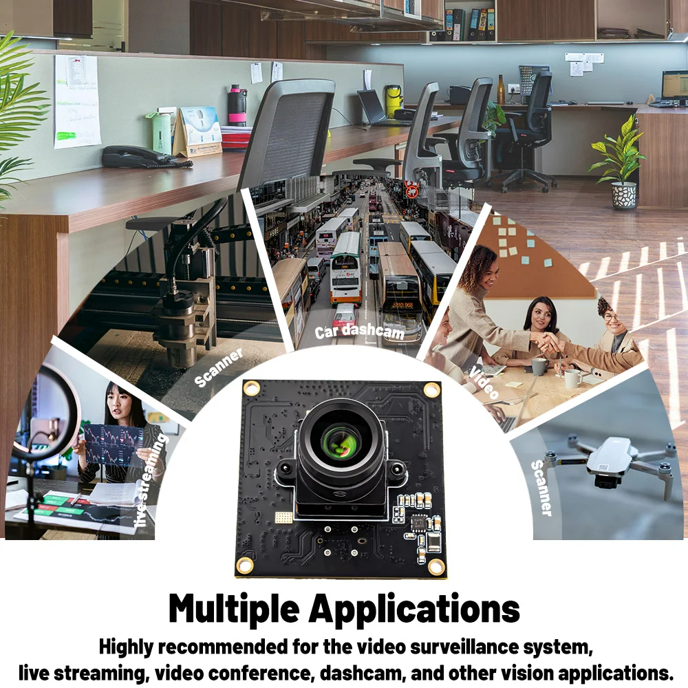 USB3.0 Global Shutter 2.3MP 120FPS Camera Module High Frame Rate Webcam With No