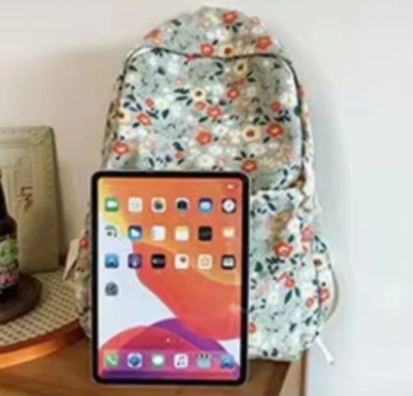 Flower Backpack For Female Students In 2024, New Backpack With Personalized Name, Large Capacity And Versatile Backpack 4