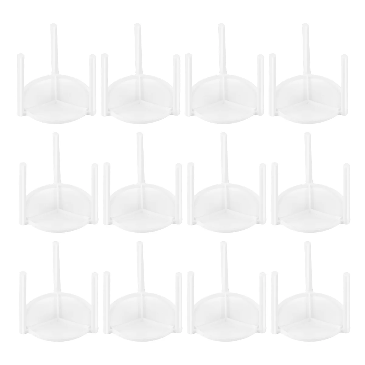 Pizza Saver Stands 100 Pcs Pizza Stand White Tripod Pizza Takeaway Stand Plate Plastic Stack Serving Pp Holder