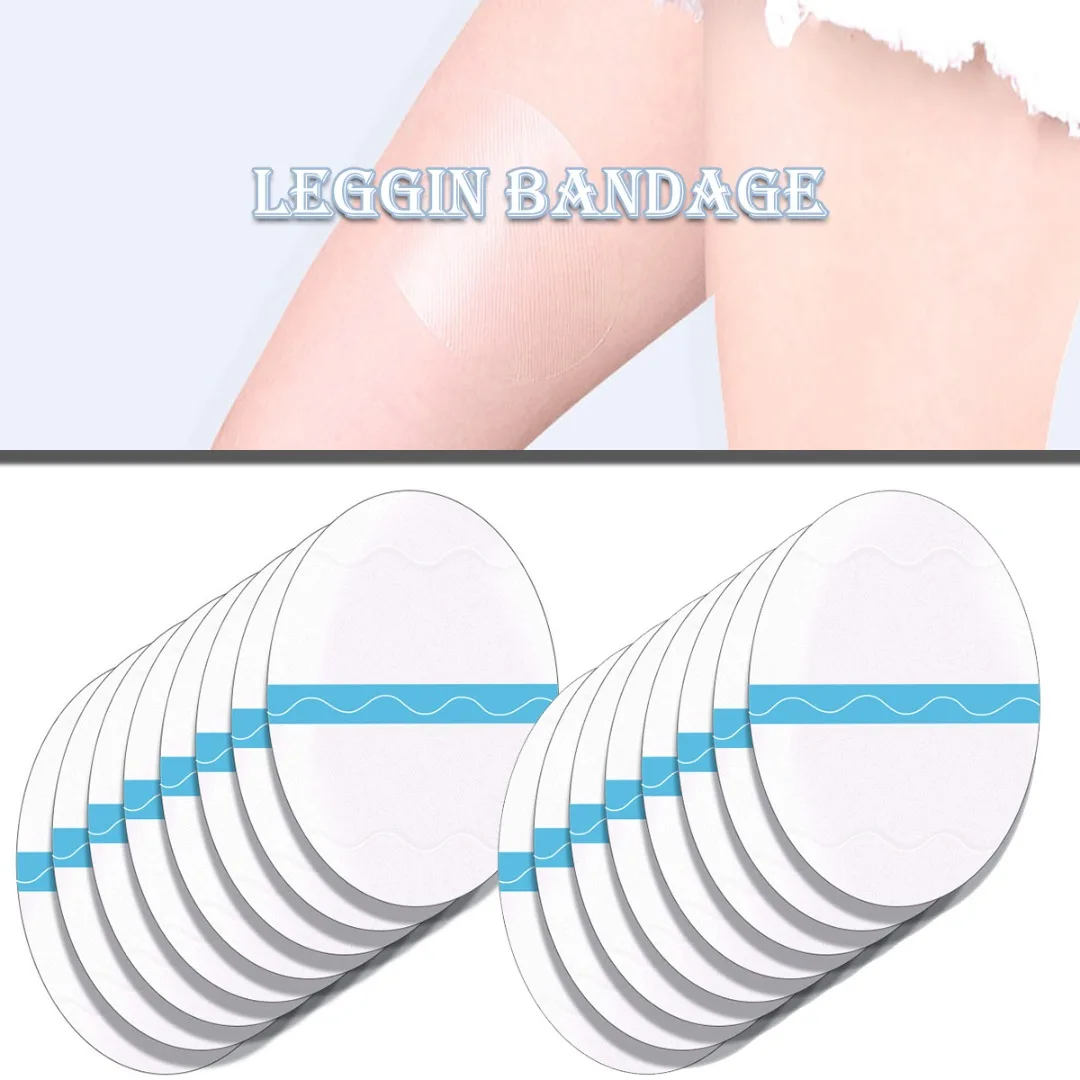 

10pc Thigh Tapes Unisex Disposable Transparent Invisible Body No-friction Pads Patches For Outdoor Anti-wear Paste Thigh