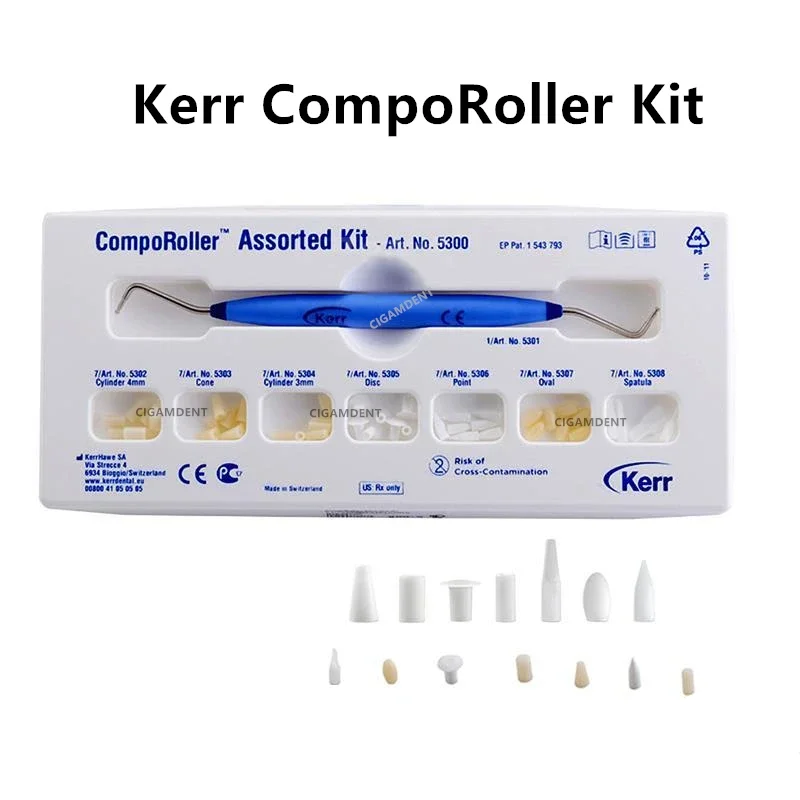 

Kerr Comporoller Assorted Kit Dental Instruments Composite Resin Filling Spatula Handle Set Resin Molding Tools