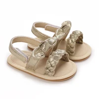 0-18 Months Baby Girl Summer Sandals Cute Bow Non-Slip Rubber Sole Infant Babies Kids First Walkers Sandals 4 Colors 2