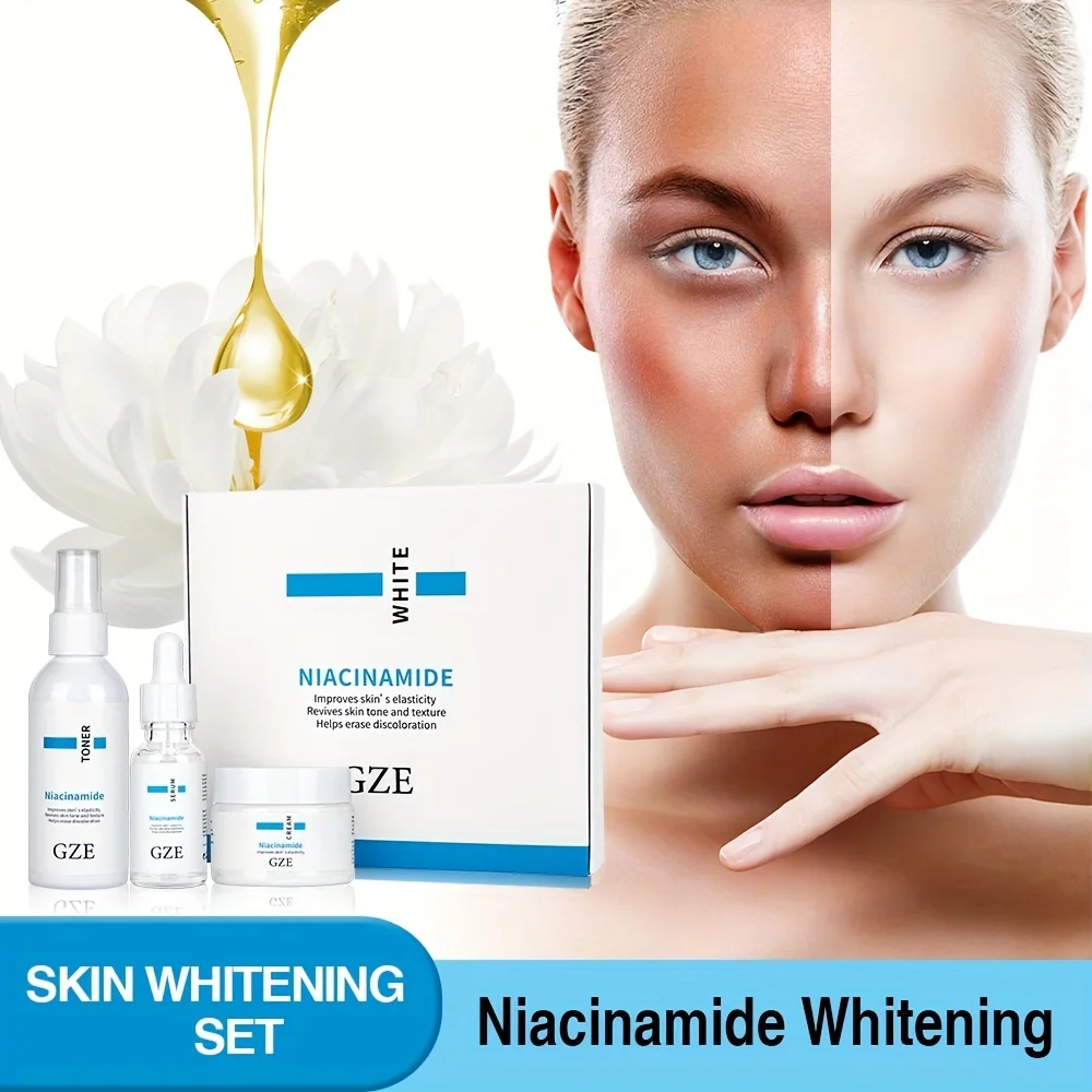 GZE Nicotinamide Whitening Facial Kit for Tan-Pigmented Skin