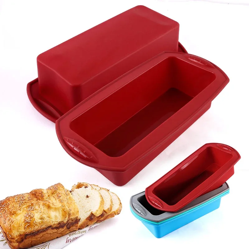 

Rectangular Silicone Bread Pan Toast Bread Mold Cake Tray Long Square Cake Mould Bakeware Non-stick Baking Tools Accessories