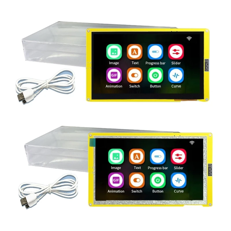 

L43D 7-дюймовый TFT-дисплей ESP32-S3, 8 МБ PSRAM, 16 МБ флэш-памяти, LVGI, Wi-Fi, Bluetooth-совместимый