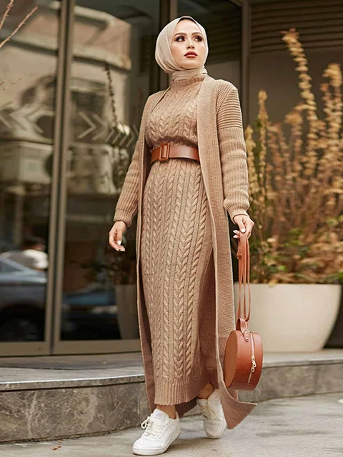Islamic Muslim Clothing Long Cardigan 