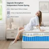 Queen Size Mattress, Upgrade Strengthen Medium 12 Inch Hybrid Queen Mattress in A Box, Mattress Queen Size With High Density 5
