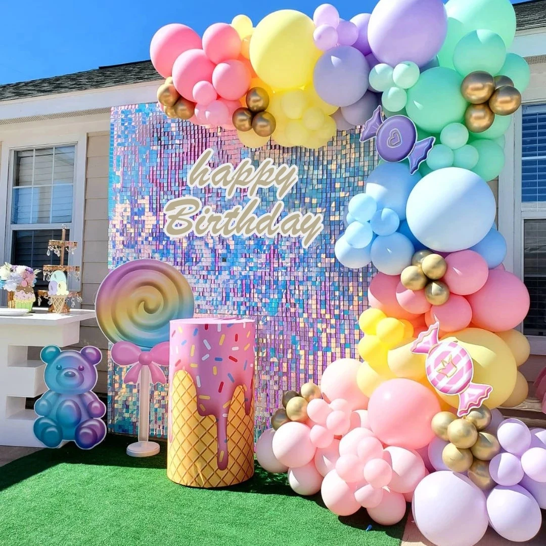 

Macaron Balloon Garland Arch Kit Wedding Balloons Birthday Party Decorations Kids Baby Shower Globos Confetti Latex Ballon