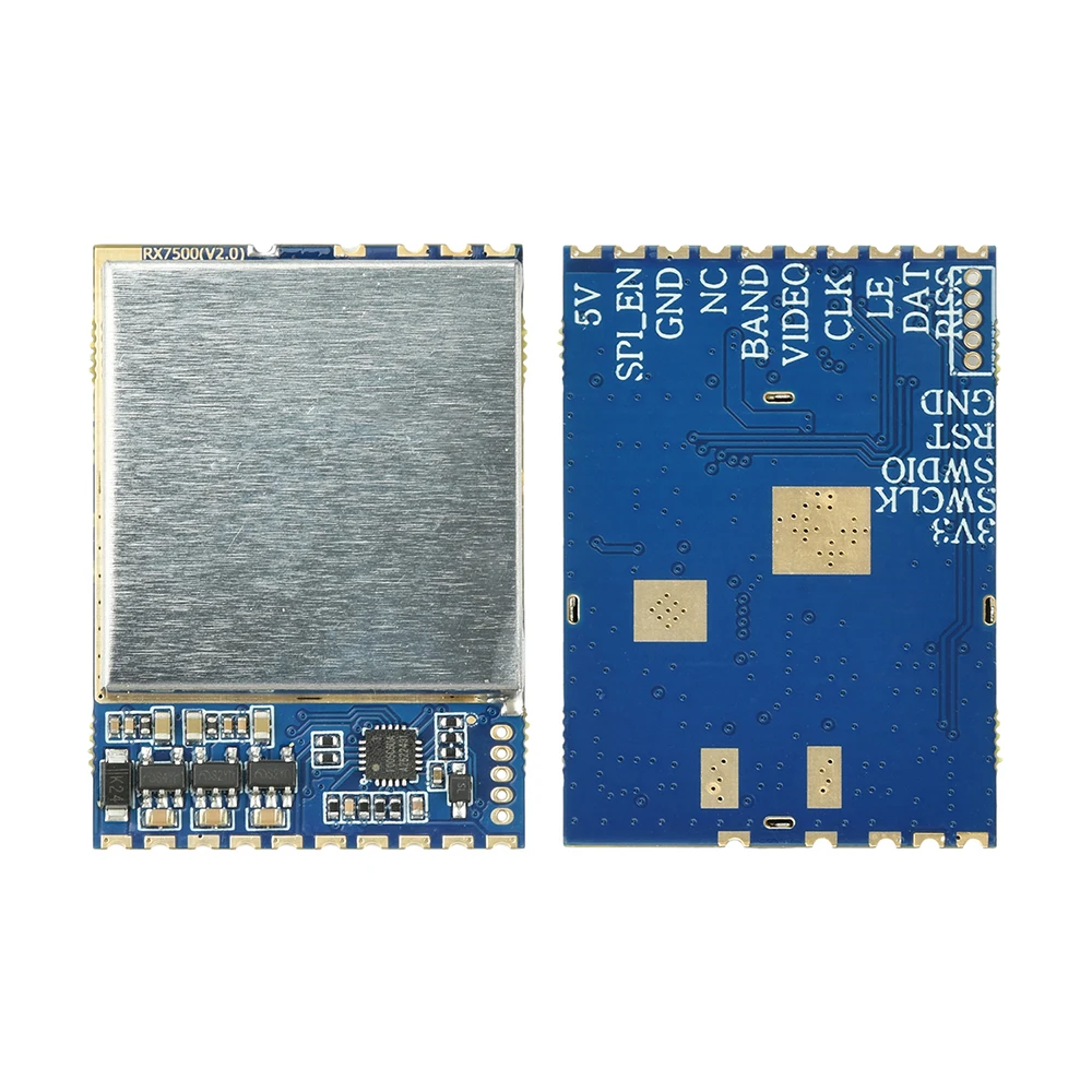 RX7500 6-7.5GHz Bandwidth Analog Video Transmission Receiver Module RF FPV Analog Wireless Video Receiver Module SPI Mode