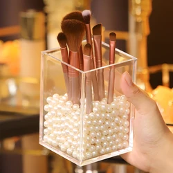 Acrylic Makeup Brush and Cosmetic Organizer - Stylish and Functional Storage Solution (Onesize)