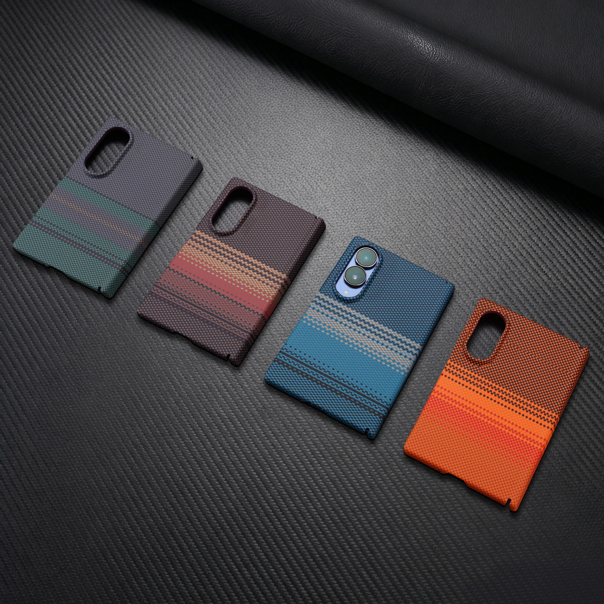 Premium Carbon Fiber MagSafe Protective Case with Hard PC and Hinge Film