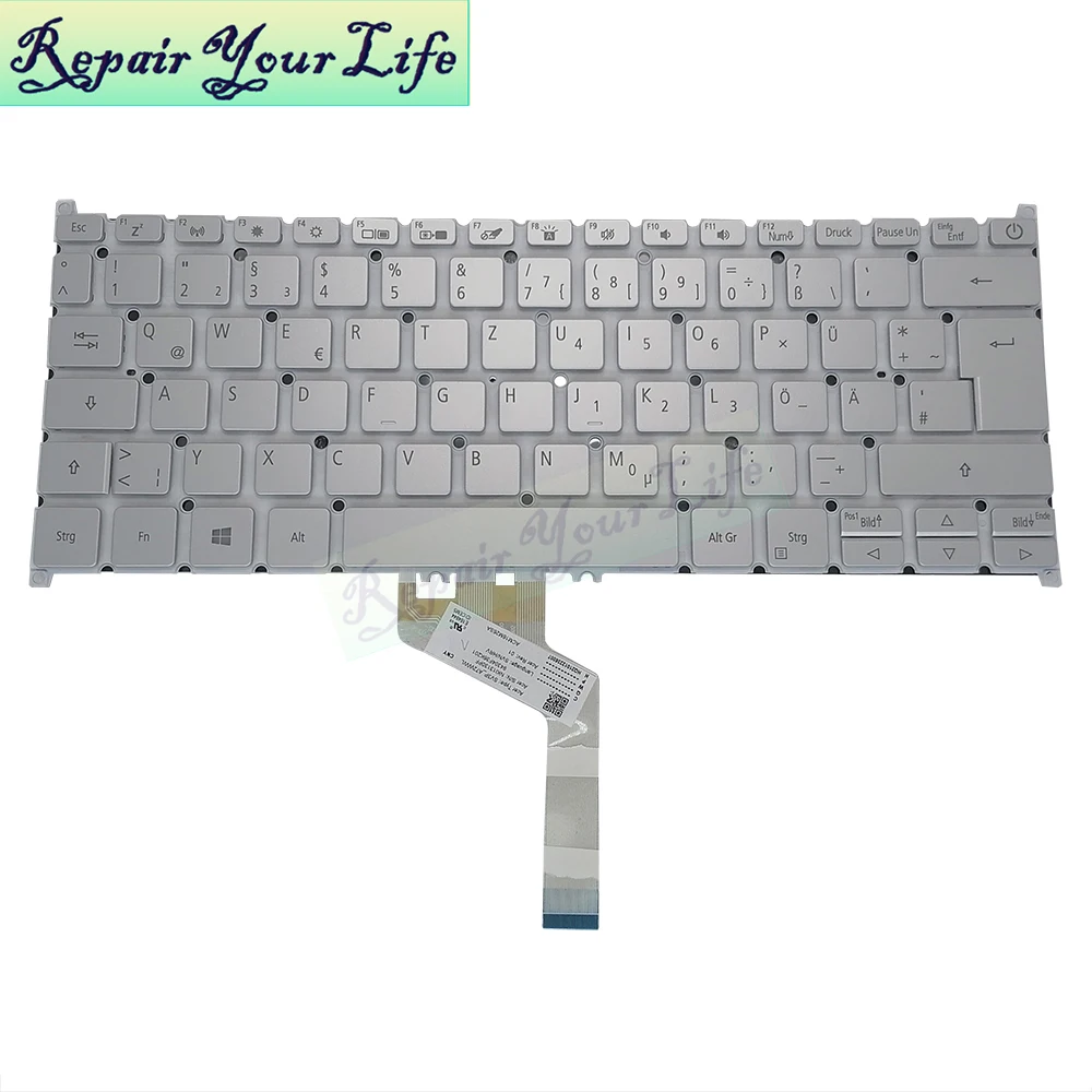 Alemão Italiano Francês Azerty Retroiluminado Teclado para Acer Swift N19c4 N19h4 Sf31441 Swift5 N17w3 Sf51451 Sf514-52 51t Sf514-52t - Imagem 4