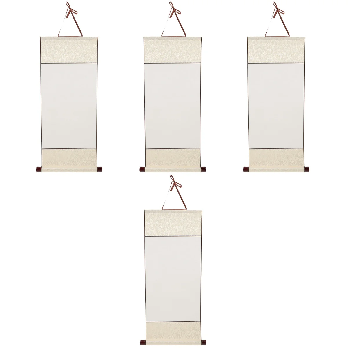 

Пустая настенная прокрутка, 4 шт., прокрутка для китайской каллиграфии, настенная прокрутка для письма