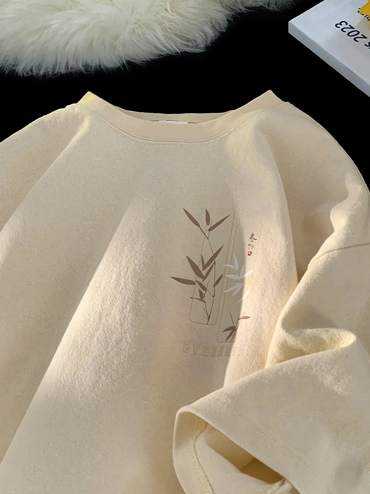 

Мужская свободная футболка из чистого хлопка, с коротким рукавом и круглым вырезом, в европейском и американском стиле, новинка 2014