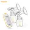 doopser Double Electric Breast Pump for Breastfeeding Hands Free Breast Pump 3 Modes 9 Suction Levels Low Noise Anti-Backflow 1