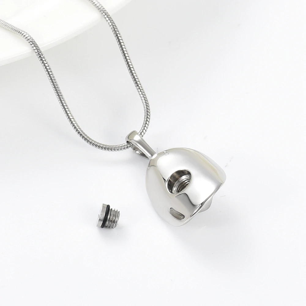 New Cowboy Hat Cremation Urn Pendant Necklace Holder for Ashes Perfume Memorial Ash Urn Jewelry Women/Men Present