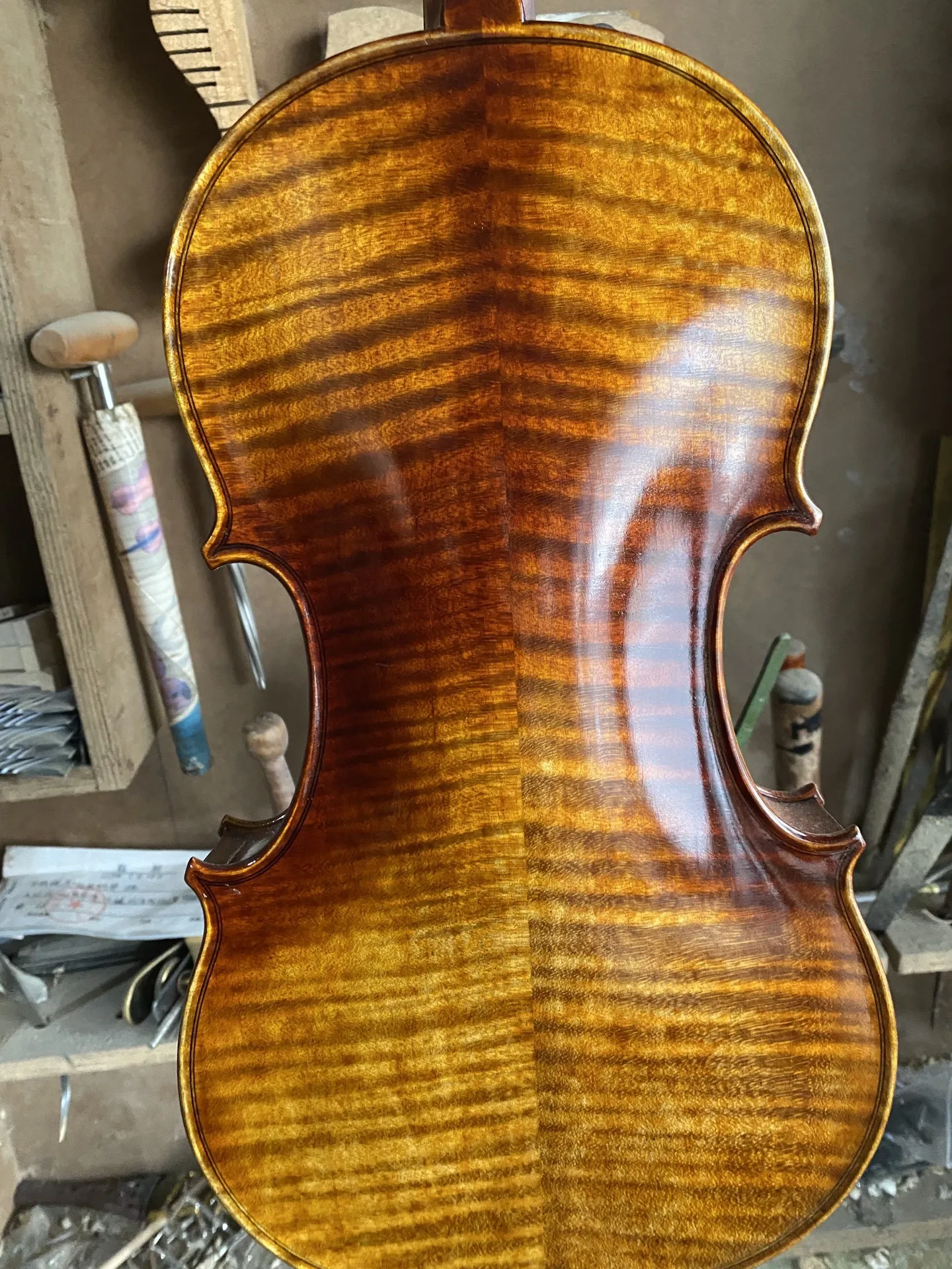 Guarneri 1743 Handmade Violin 4/4 Italian retro Oil Varnish Vinlino set professional musical instrument