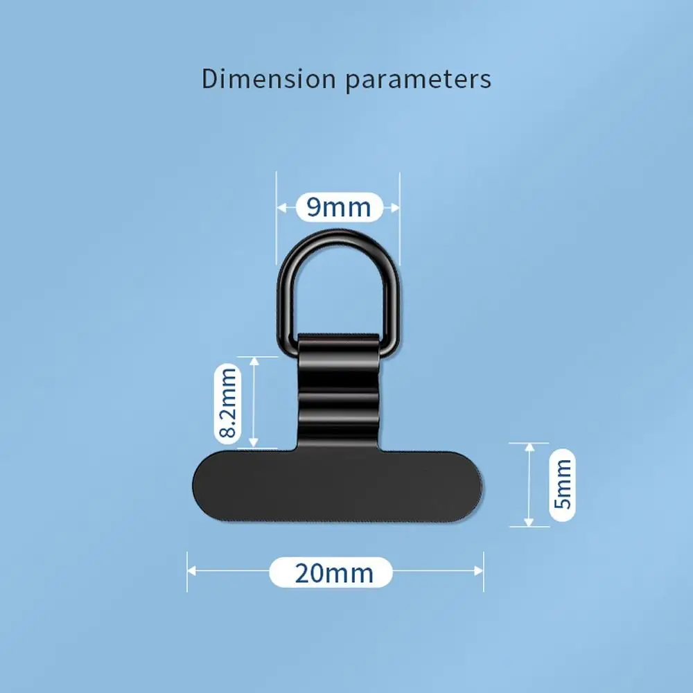 Sleek Anti-Lost Phone Lanyard with Durable Strap and Metal Tab