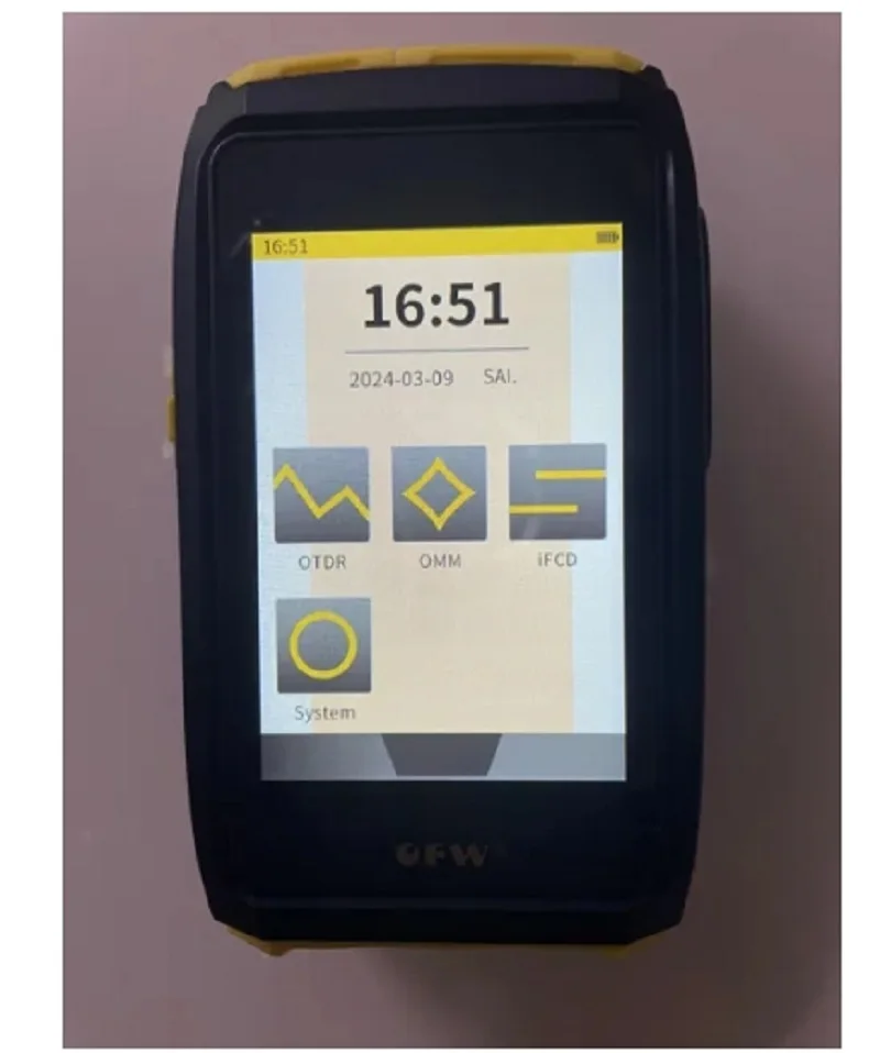 Mini OTDR Active Fiber Live Test, 1550nm, 20dB, Optical Reflectometer, Touch Screen, OPM, OLS, VFL Tester, Sc Connector