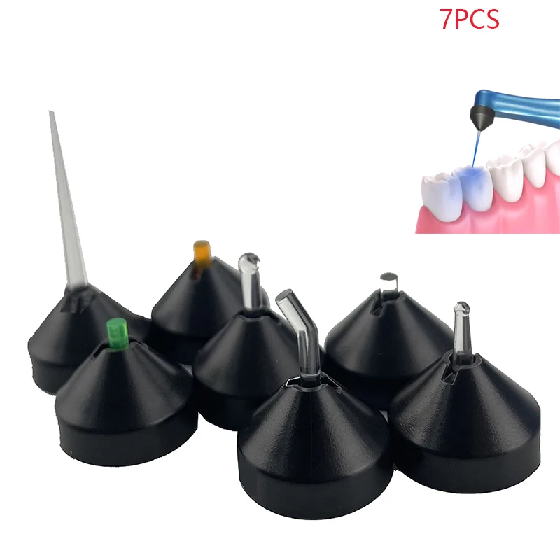 

7Pcs/set Dental Lens Light Cone Led Light Curing Wireless Multifunctional Cure Head Accessories Oral Lab Equipment