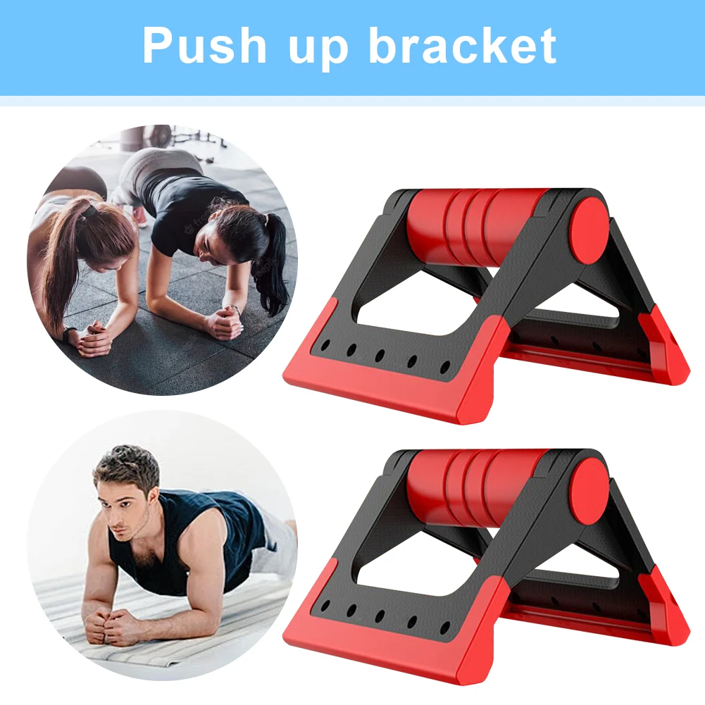 1 Pair Foldable Push Up Stands Non-Slip Push Up Handles Strength Training Equipment Bars for Men Women