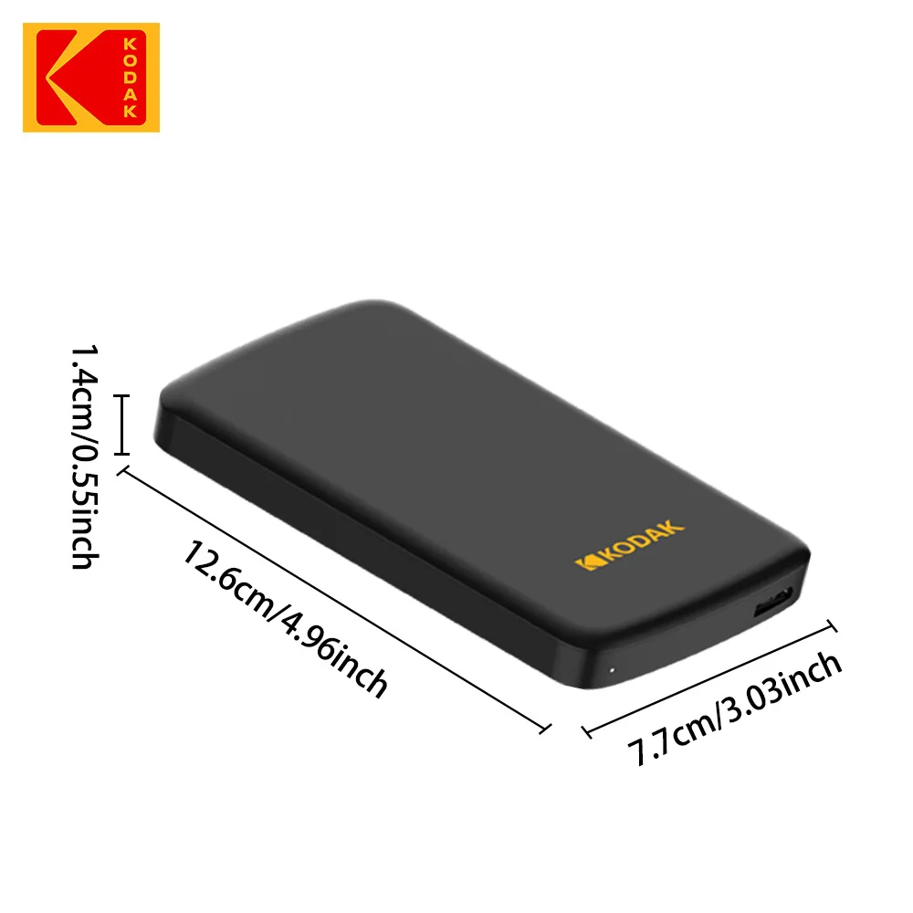 KODAK P150 512GB 2.5'' 휴대용 외장 하드 드라이브 USB 3.0 5Gbps 게이밍 스토리지 디스크 노트북 및 데스크탑과 호환 가능