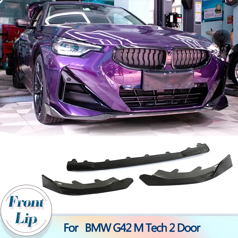 Car Front Bumper Lip Splitters For BMW 2 Series G42 M220i M Sport 2 car-front-bumper-lip-splitters-for-bmw-2-series-g42-m220i-m-sport-2