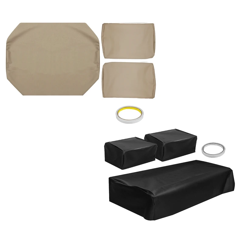 

3PCS/Set Golf Club Car PRE-2000 DS 82-00 Golf Cart Front Heavy Duty Vinyl Seat Cover Set Parts Accessories -Beige