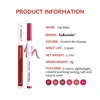 Liquid Lip Stain Pen Long lasting Lip Liner Waterproof Matte Pink Red Contour Tint Lipstick Moisturising Makeup Non-stick Cup 6