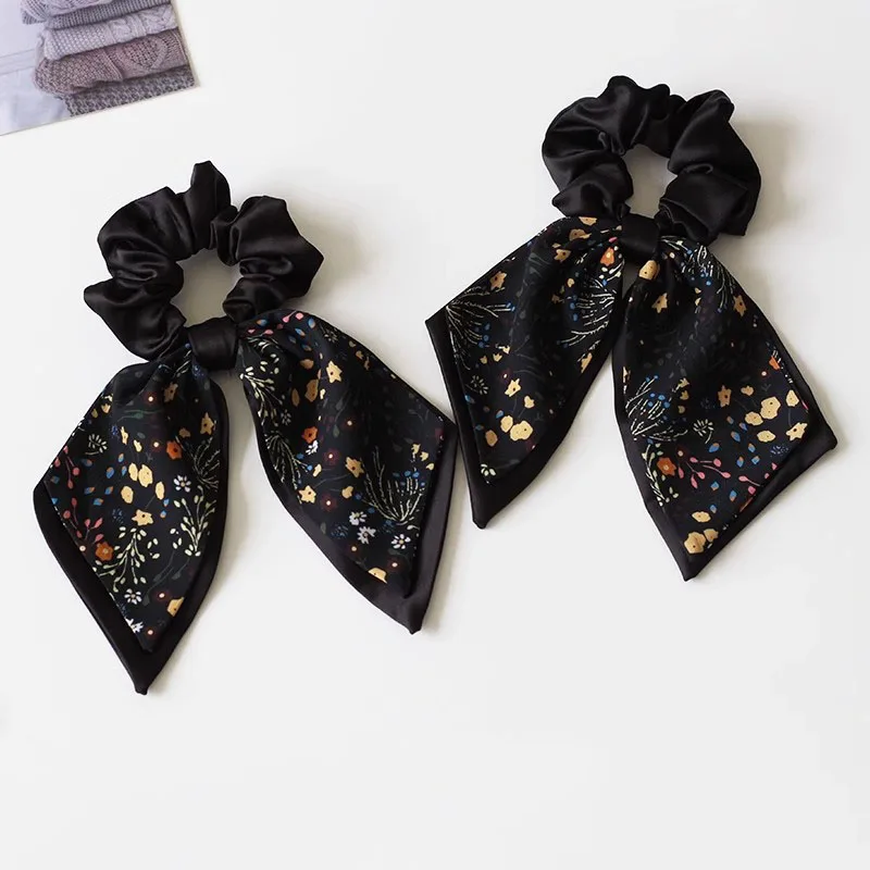 Elegante Elastico per Capelli con Fiocco in Stile Francese, Scrunchie di Alta Qualità per Coda di Cavallo Chic, Accessorio Moda per Capelli - immagine 4