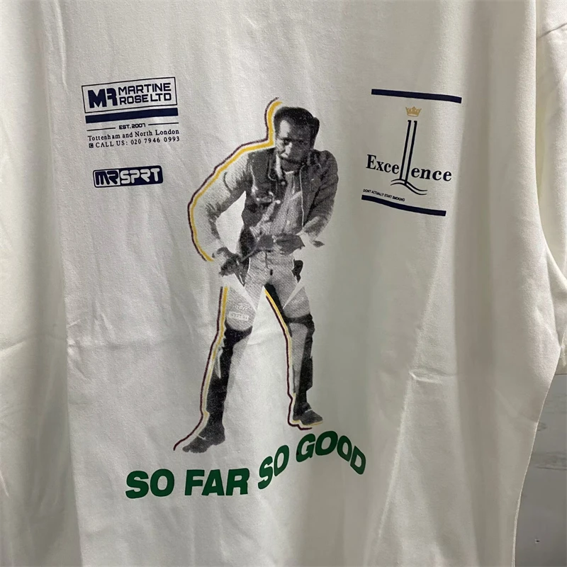 

Top Version Round Neck MARTINE ROSE T-Shirt Men Women 1:1 Vintage Tee Streetwear Loose Short Sleeve