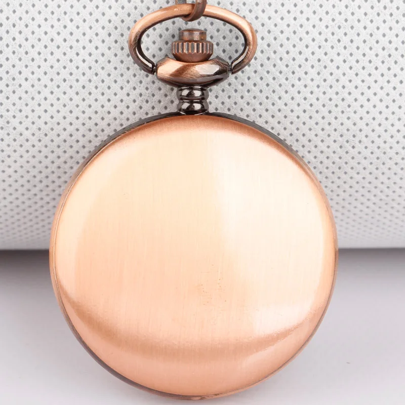 2023 Rose Gold Fashion Smooth Alloy Arabic Numerals Necklace Pendant Clock Men Women Gifts Pop Decoration