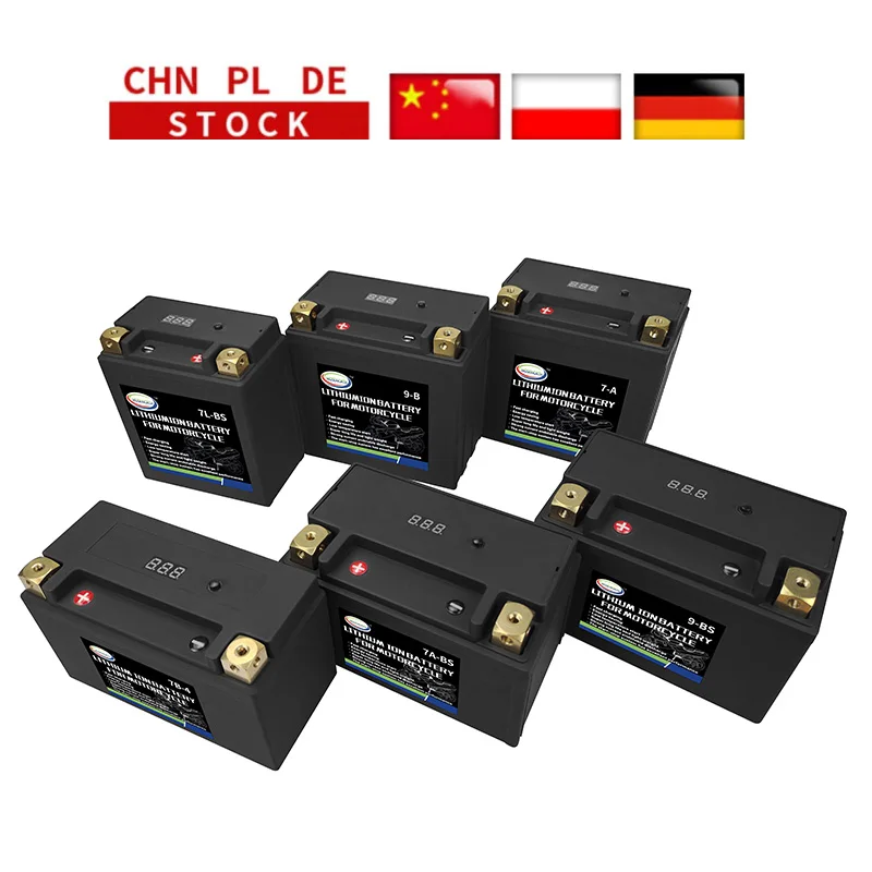 

12V Motorcycle Battery LiFePO4 Lithium Iron Phosphate Scooter Battery For Electric Motorbike ATV Honda Kawasaki Suzuki Yamaha