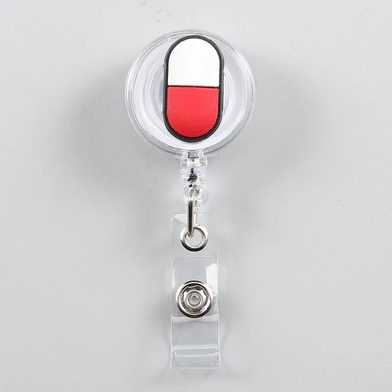 Cute Doctor Nurse Retractable Badge Reel Card Holder Exhibition