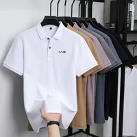 Polo homme 2026 à manches courtes, imprimé lettres, en 100% pur coton, confortable, respirant et décontracté pour l'été 6