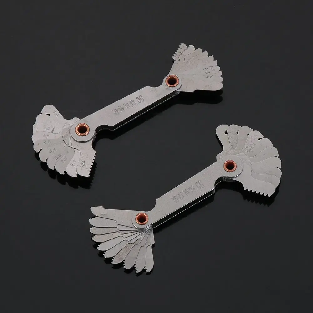 Carbon Steel Thread Pitch Gauge Tool Set