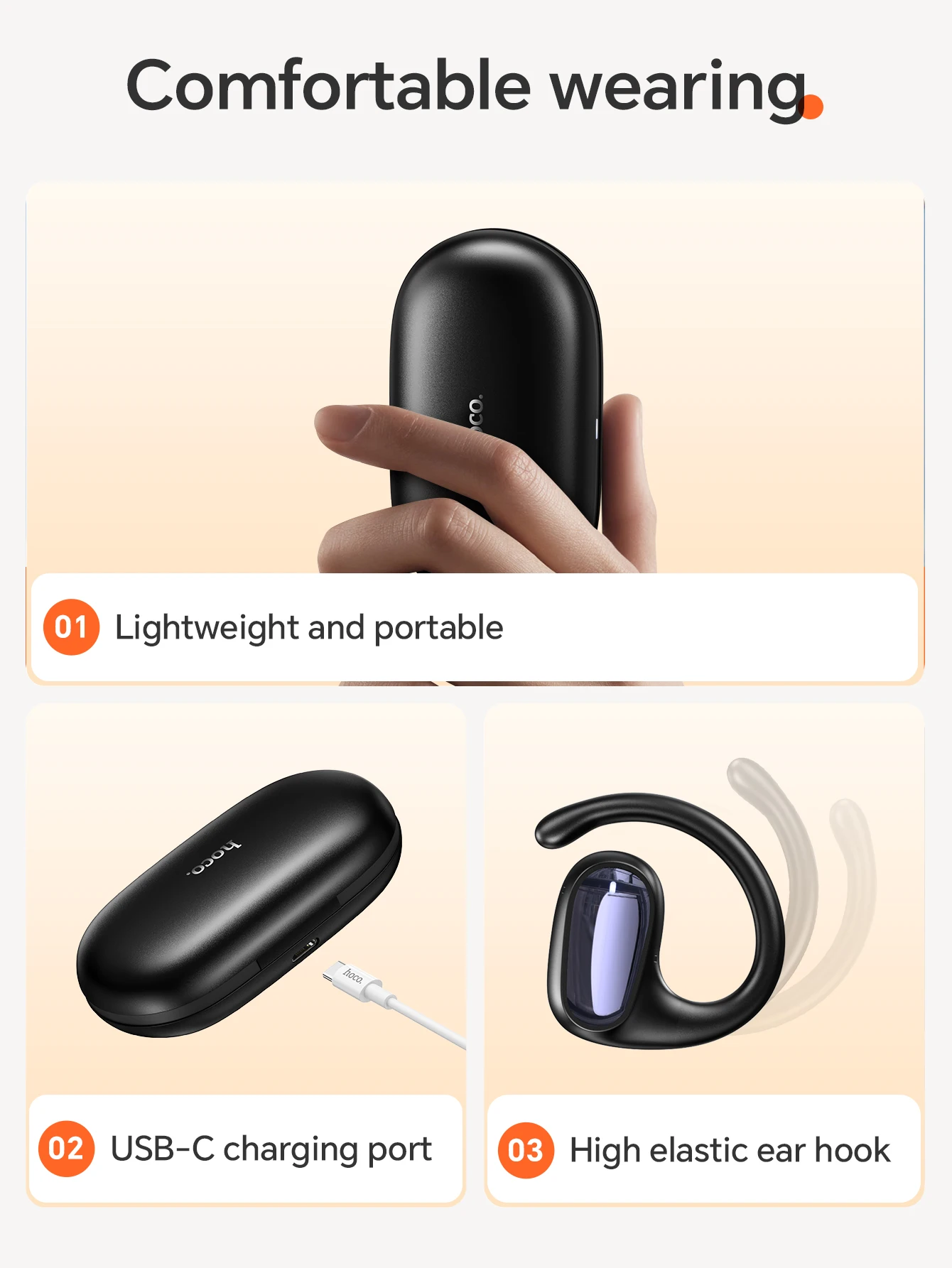 HOCO EA4 Open-Ear True Wireless Earphone description image 9
