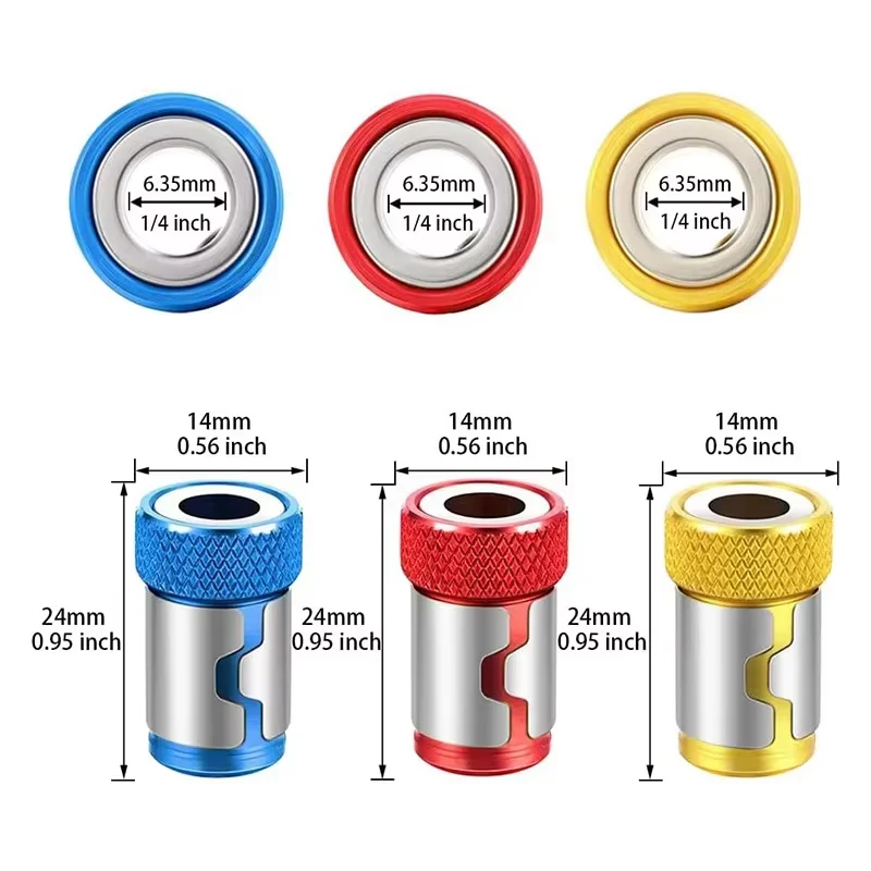 Universal Anti-Slip Magnetic Screwdriver Enhancer Ring