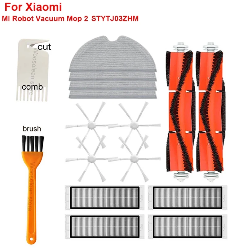 

Filter Mop Cloth For Xiaomi Mi Robot Vacuum Mop 2 STYTJ03ZHM Mijia Robot Vacuum Cleaner Accessories Main Side Brush Spare parts