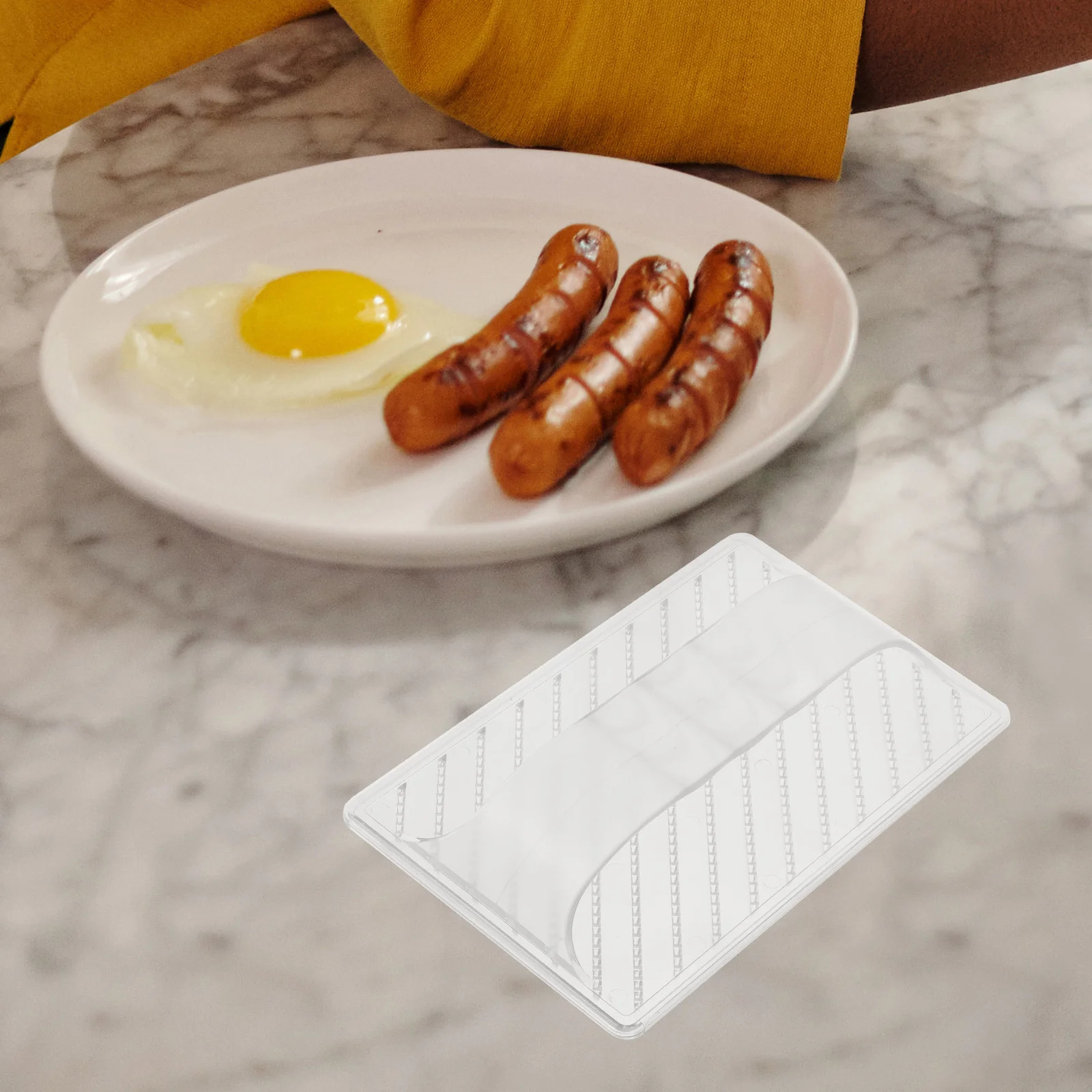 Transparent Reusable Abs Sausage Slicer Hot Grilling Meat Tools Sausages Machine Barbecue Kitchen Poultry Dog Treats